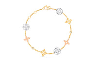 LOUIS VUITTON Idylle Blossom Bracelet 3 Golds And Diamonds