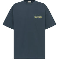 DIOR Lewis Hamilton Collaboration Series T-Shirts Men Marine Blue
