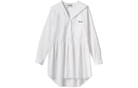 MIU MIU SS24 Long Sleeved Dress Women's White