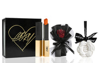 SAINT LAURENT Brand-New Thin Tube Lipstick Gift Box Matte Complexion Hydrating Formal Wear+Bouquet+Aromatherapy