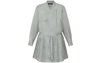 LOUIS VUITTON FW21 Long-Sleeved Dresses Women's Green