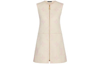 LOUIS VUITTON Sleeveless Dress Women's Beige