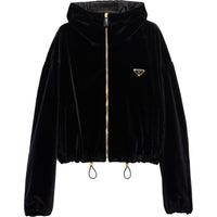 PRADA Zipped Velvet Jacket