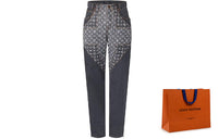 LOUIS VUITTON Monogram Flower Denim Pants
