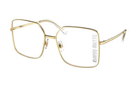 MIU MIU Eyewear Logo engraved Square frame Glasses