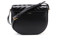 SAINT LAURENT Joan Quilting Leather Shoulder Bag Crossbody Bag Women's Black