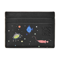LOEWE Suna Fujita Collaboration Nappa Cow Leather Card Holder Women's Black