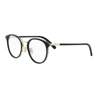 DIOR Acetate Metal Round Eyeglass Frames Unisex Black