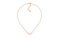 DIOR Metal, Crystal Necklaces Women's Rose Gold