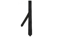 SAINT LAURENT Monogram Patterned Pointed Tip Tie