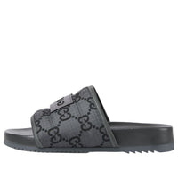 Gucci GG Slide Sandal 'GG Monogram Grey Black' 771466-FACTE-1143