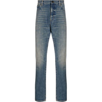 SAINT LAURENT Button Detailed Straight Leg Jeans