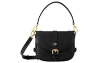 LOUIS VUITTON Saumur Cow Leather Shoulder Bag Crossbody Bag Handbag Small Size Women's Black