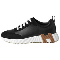 HERMES Bouncing Low-Top Casual Shoes Women's Black