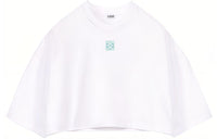 LOEWE SS22 Women's Anagram Cropped T-Shirt White