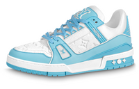 LOUIS VUITTON Lv Trainers 'White Monogram Blue'