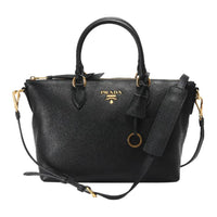 PRADA Cow Leather Shoulder Bag, Crossbody Bag, Handbag Women's Black