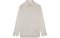 SAINT LAURENT Striped Long-Sleeved Shirt