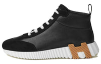 HERMES High-Top Casual Shoes Women's Black White