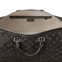 LOUIS VUITTON KeepallBandoulière Monogram Matte Cow Leather Shoulder Bag Crossbody Bag Handbag Travel Bag Men's Black