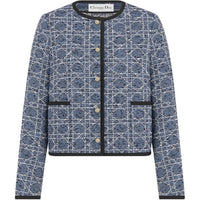 DIOR Cropped Coats Women's Blue