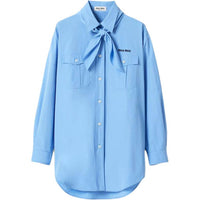 MIU MIU Scarf detail Poplin Shirt