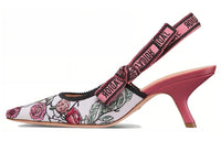 DIOR J'Adior Slim Heel High Heels 5cm Women's White Pink