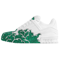LOUIS VUITTON Trainer Low-Top Skateboard Shoes Unisex Green White