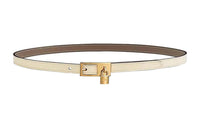 HERMES Leather Belts Women's White