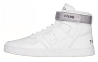 CELINE High Top Stylish Skateboarding Shoes Men's Silver White