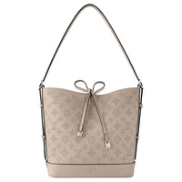 LOUIS VUITTON Flore Leather Handbag Shoulder Bag Women's Gray