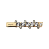 Ferragamo Barr Allstra Rhinestone Hair Clip Gold