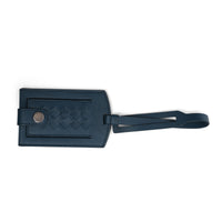 Bottega Veneta Intrecciato Tag Holder in Blue