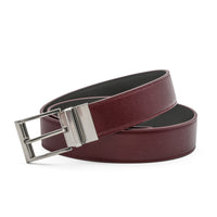 Bottega Veneta Leather Belt in Burgundy