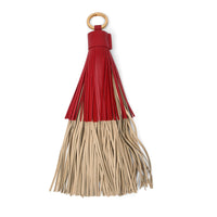 Bottega Veneta Tassel Bi-Color Leather Keychain