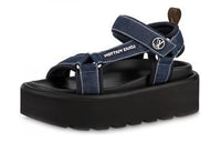 LOUIS VUITTON Beach Sandals Women's Blue
