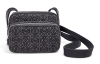 LOEWE Camera Bag In Anagram Jacquard Mini Anthracite/Black