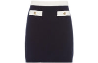 MIU MIU FW22 Casual Long Skirts Women's Navy Blue