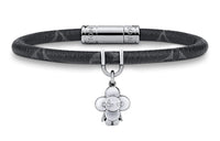 LOUIS VUITTON Canvas Wristbands Unisex Black