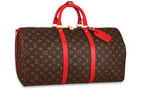LOUIS VUITTON Keepall Canvas Epi Leather Trim Monkey Bag Portable Travel Bag Unisex