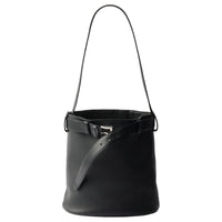 PRADA Calfskin Bucket Bag, Shoulder Bag Women's Black