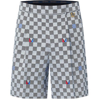 LOUIS VUITTON Damier Cotton Tailored Shorts