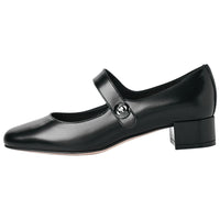 DIOR Block Heel Mary Jane Shoes 3cm Women's Black