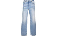 SAINT LAURENT Button Detailed Straight Leg Jeans