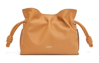 LOEWE Flamenco Nappa Cow Leather Shoulder Bag Crossbody Bag Clutches Mini Women's Warm Sand Yellow