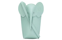LOEWE Elephant Pocket Cow Leather Cell Phone Pouch, Shoulder Bag, Crossbody Bag Regular Women's Light Celadon Glaze