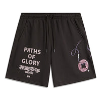 Li-Ning BadFive Changan Boys Graphic Shorts 'Black Brown' AKSU965-1