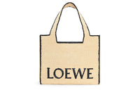 LOEWE Raffia Fiber Tote Bag Shopping Bag Handbag Large Size Women's Natural