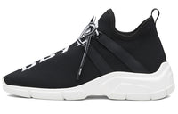 PRADA Knit Logo Sneakers 'Black' Women's