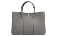 HERMES Garden Party Negonda Calfskin Handbag Shoulder Bag Unisex 0L Grismeyer Cumulonimbus Gray
